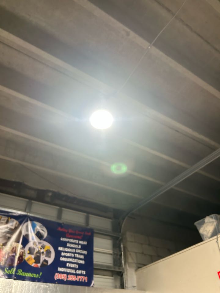 Installed ufo light 