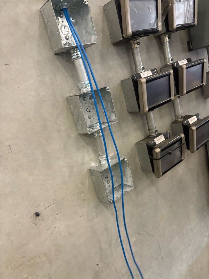 Running cat 5 wire at amerige jet