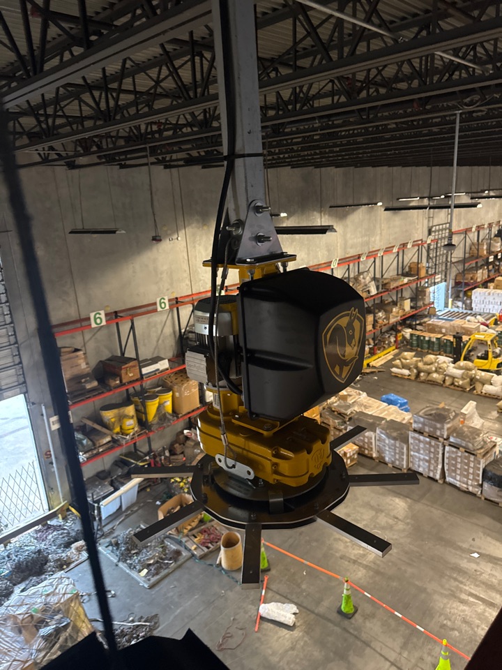 Installing big ass fans for Amerijet 