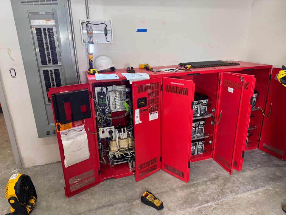 Installed new lighting inverter and started unit 