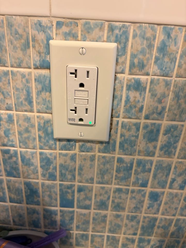 Installed and replaced old outlets 
