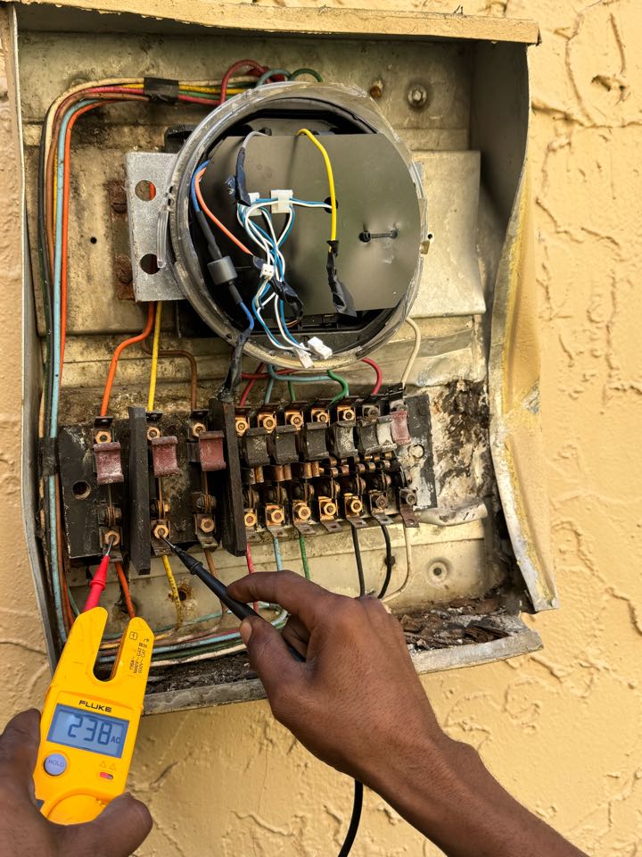 Replacing damaged CT meter can 