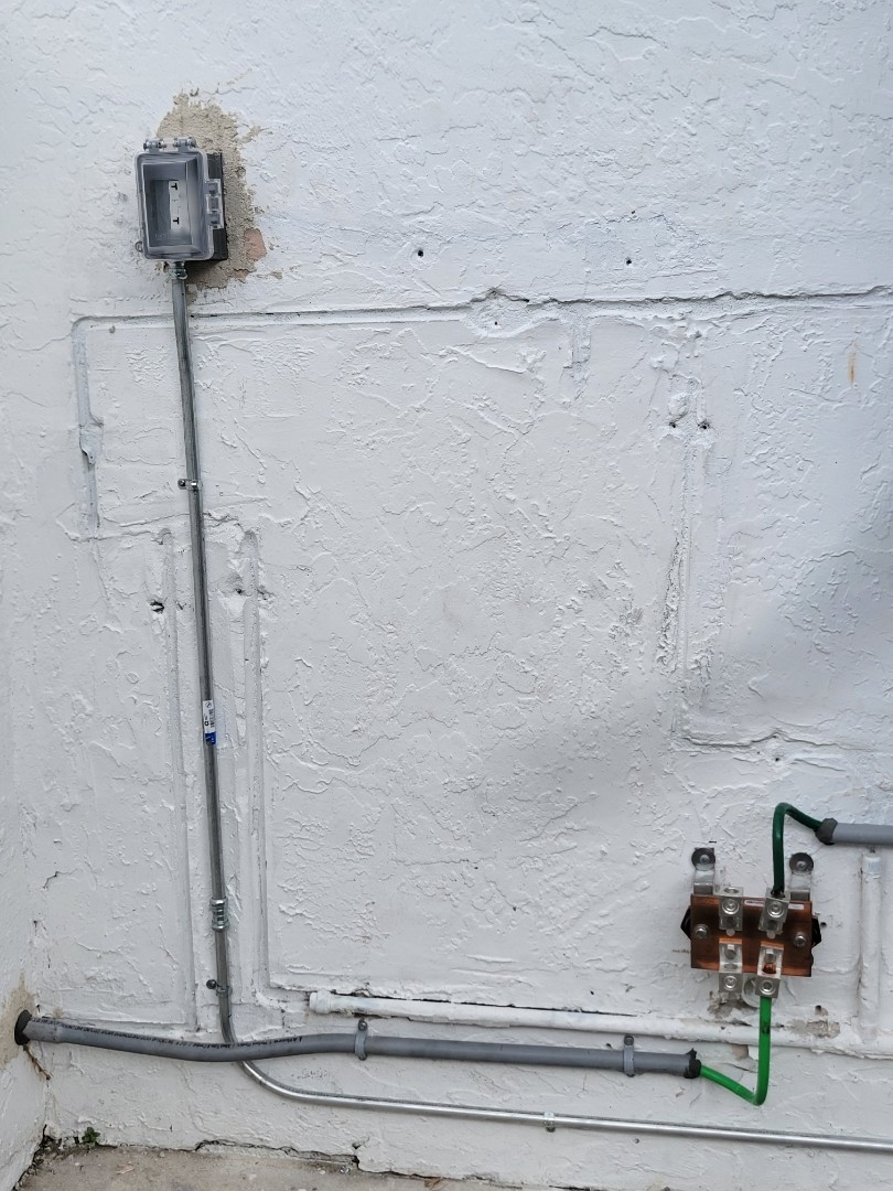 installed new GFI to outside and rooftop.