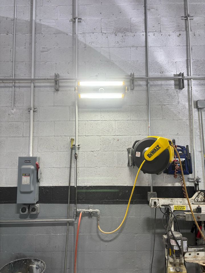 Replaced LED Drivers for high bay lights in service area 