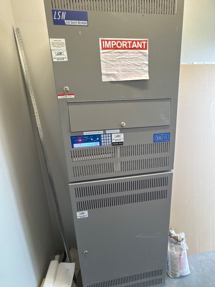 Installed new batteries in LSN lighting inverter