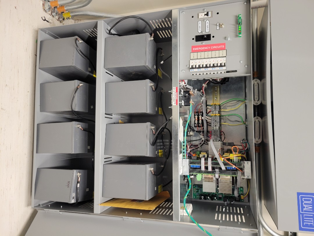installed 8 new batteries for Dual lite inverter. removed old batteries