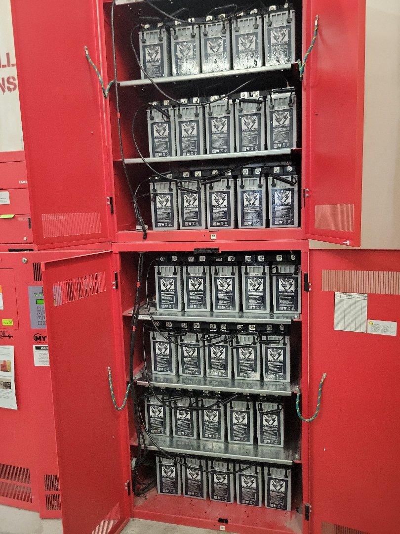 removed 40 batteries. installed 40 new batteries for Amazon.  in Tampa
