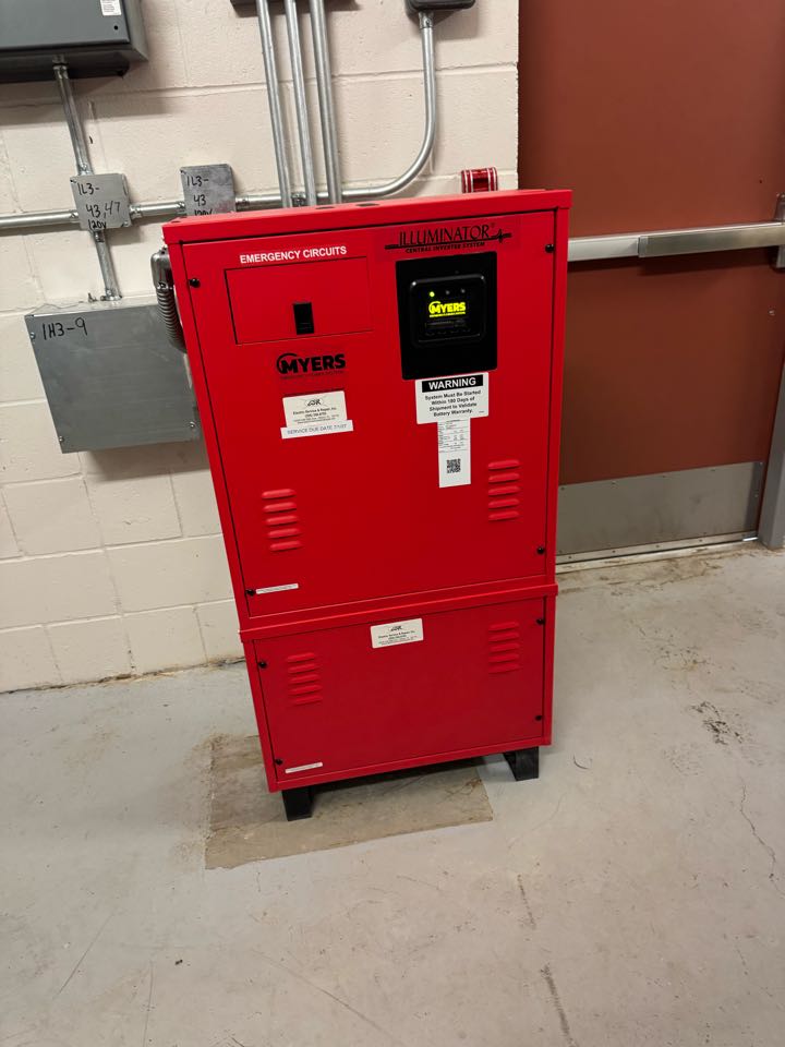 Installed new lighting inverter removed old lighting inverter and installed a New emergency lighting inverter in Eustis Florida 32726