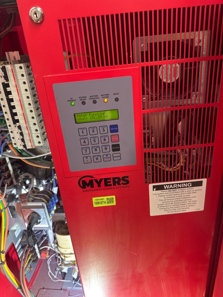 Installed new Batteries in emergency lighting power inverter Myers emergency power in Clearwater, FL  33762