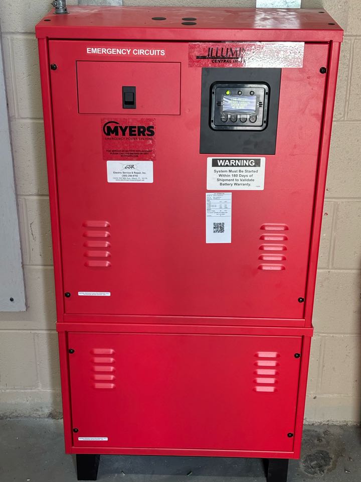Furnished and installed Myers emergency power system.                                Bailey Elementary School                                 Dover Fl 33527