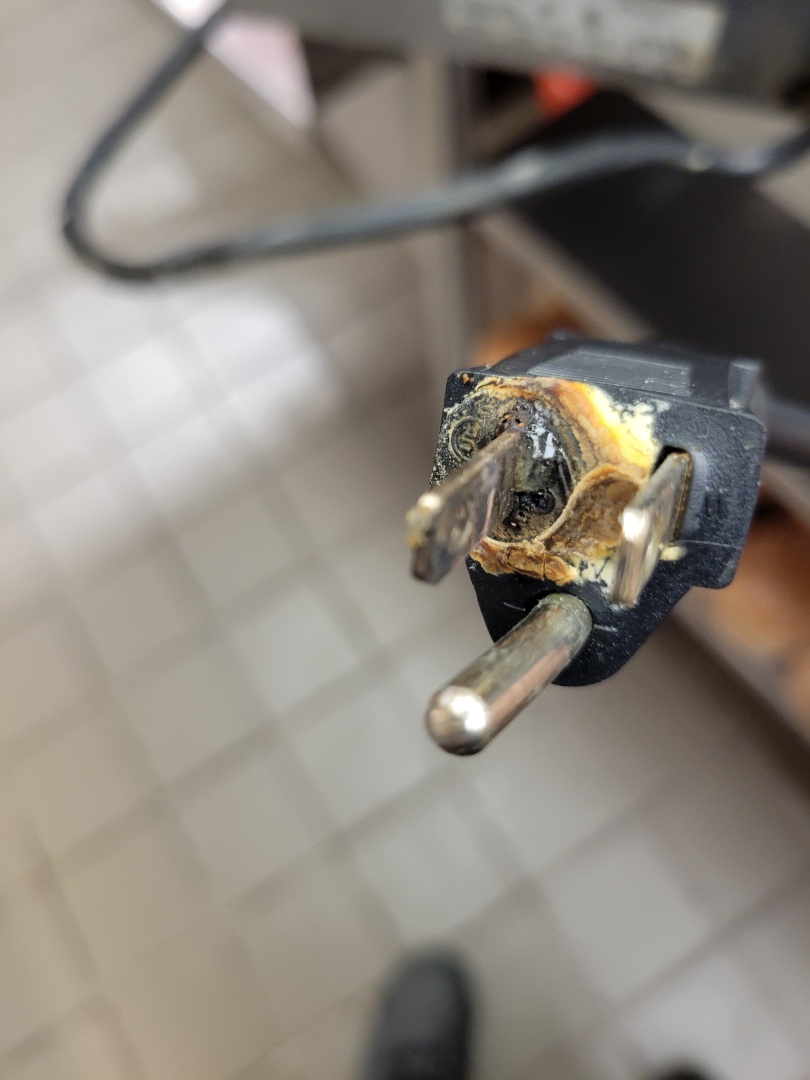 Doral, FL - replaced burned food warmer power cord at 5 guys in Doral, Fl 33178