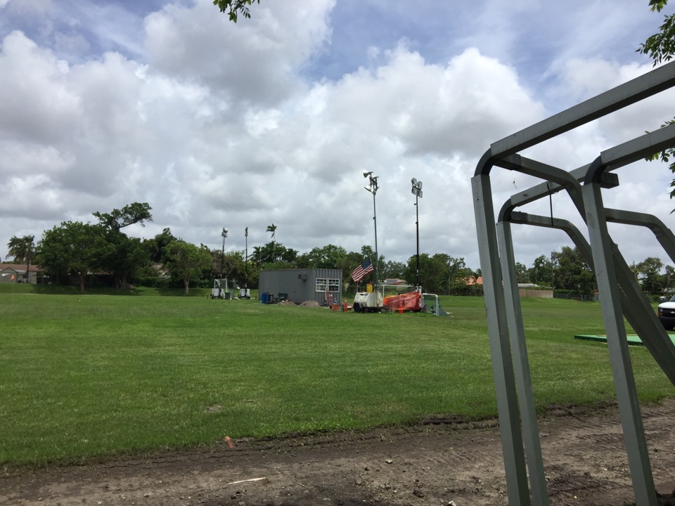 Installing underground power to portable trailer 