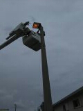 Fix ballast and bulb on light pole