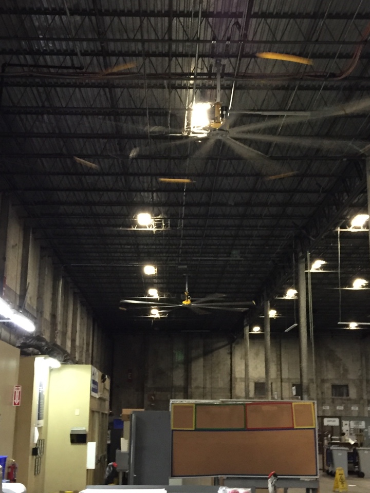 Sunrise, FL - Installed 2 new big ass fans at iron mountain Sunrise, FL - Installed 2 new big ass fans at iron mountain
