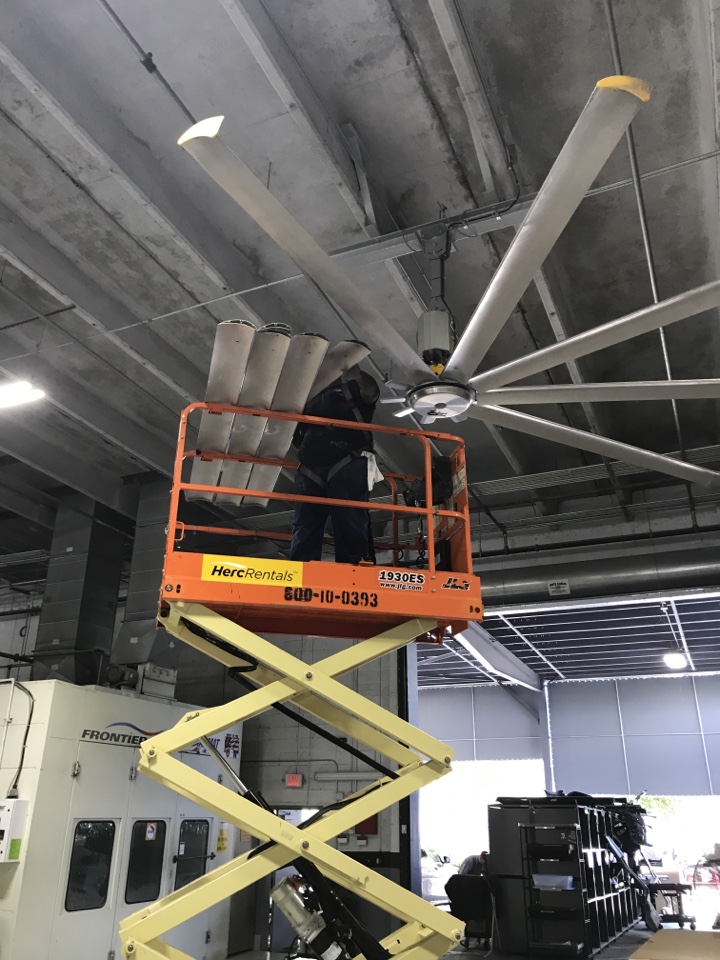 Cleaning Big Ass Fan Cleaning Big Ass Fan