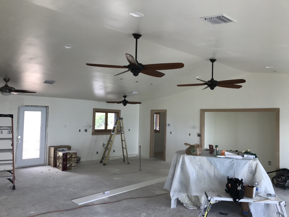 Trimming out house in lower Sugarloaf key