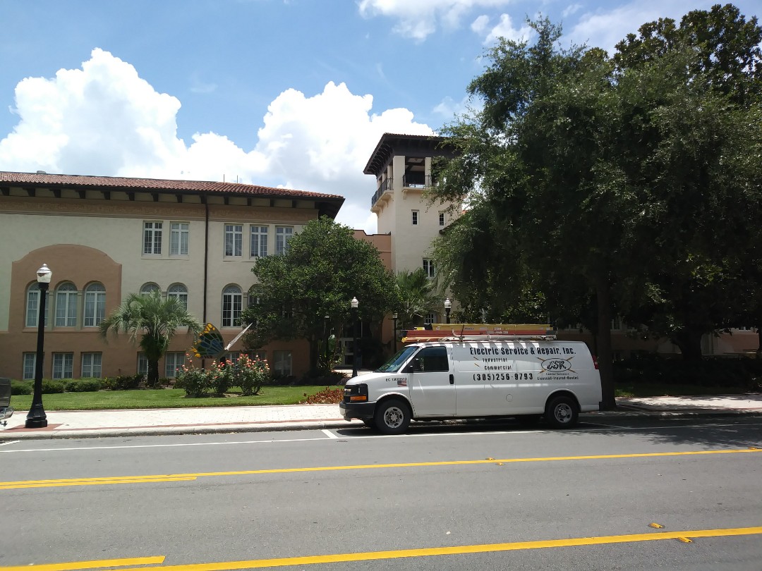 Lakeland City Hall. Pulling permit for Big Ass Fan install. 