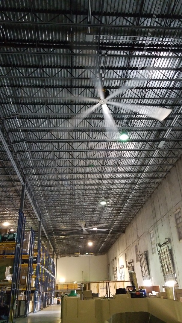 Deerfield Beach, FL - Local Licensed Electrician moved four big ass fans to different location in building. Deerfield Beach, FL - Local Licensed Electrician moved four big ass fans to different location in building.