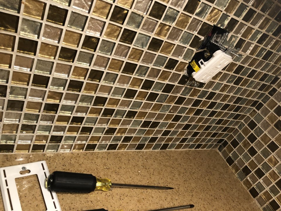 Repaired electrical wiring in the Kithen Repaired electrical wiring in the Kithen