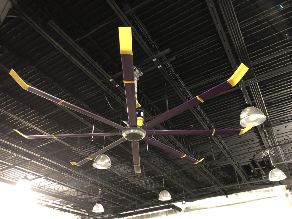 Installed new big ass fans at planet fitness Installed new big ass fans at planet fitness