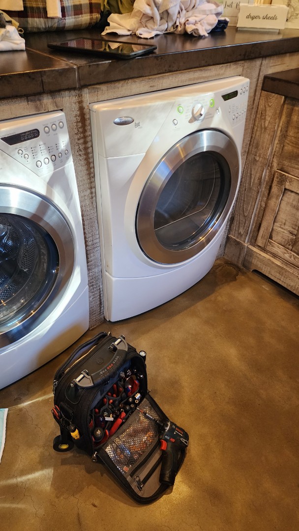 Cave Creek, AZ - I was called to repair a Whirlpool dryer in Cave Creek Arizona. Upon inspection, I found a failed thermal fuse which I replaced. The dryer was then tested and is now working properly. Cave Creek, AZ - I was called to repair a Whirlpool dryer in Cave Creek Arizona. Upon inspection, I found a failed thermal fuse which I replaced. The dryer was then tested and is now working properly.