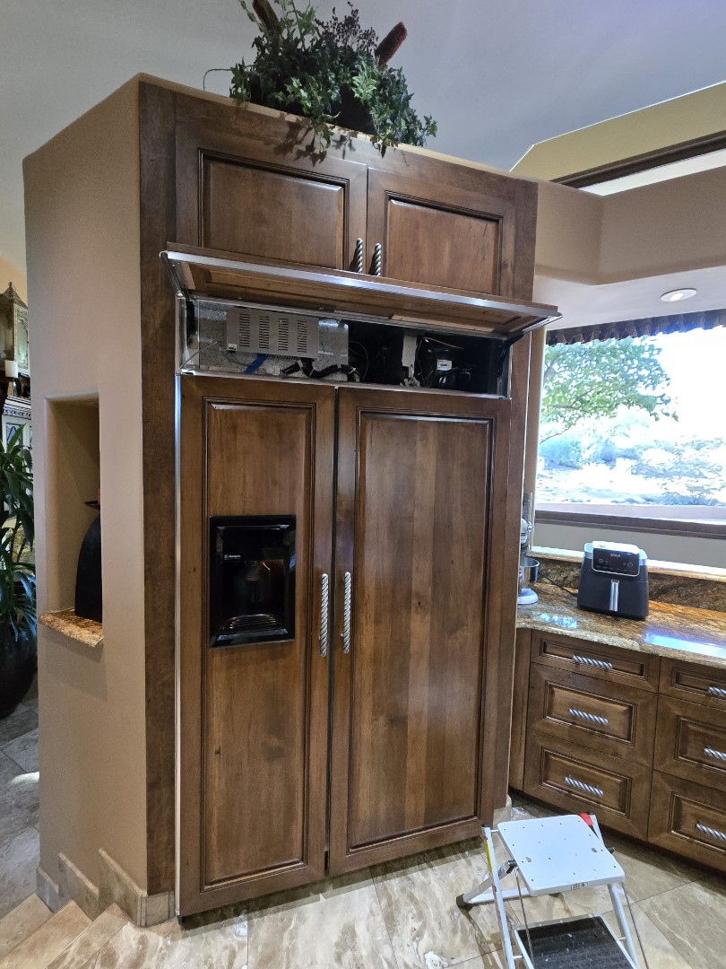 defrost drain pan leaking. replaced defrost drain pan 