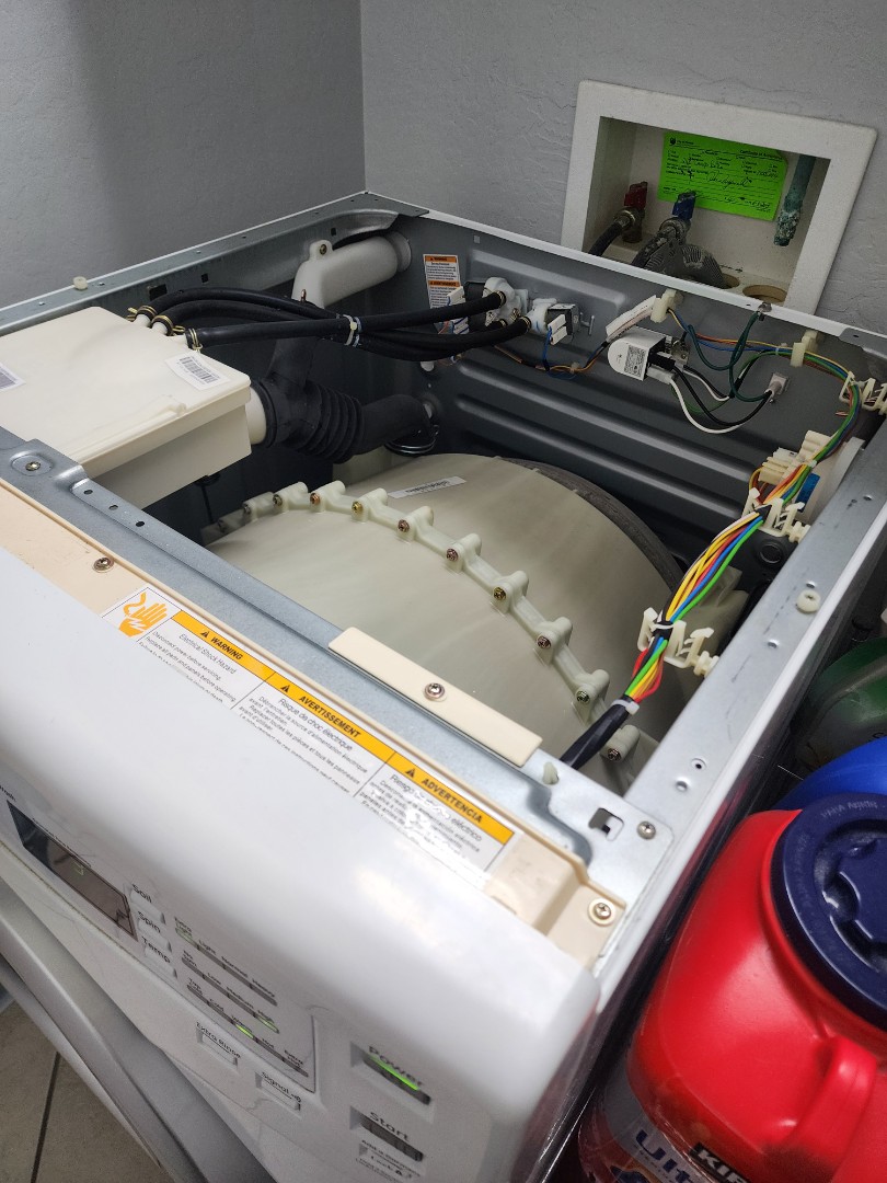 Upon inspection, I identified a persistent water leak originating from the front load washer. The issue was traced to a defective water inlet valve, which was allowing water to escape uncontrollably. I carefully disassembled the washer to access the valve, ensuring minimal disruption to the surrounding components. After confirming the valve's condition, I replaced it with a new, high-quality part. Post-installation, I conducted thorough testing to ensure the leak was resolved and the washer was functioning correctly. The customer was pleased with the swift and effective resolution of the issue.