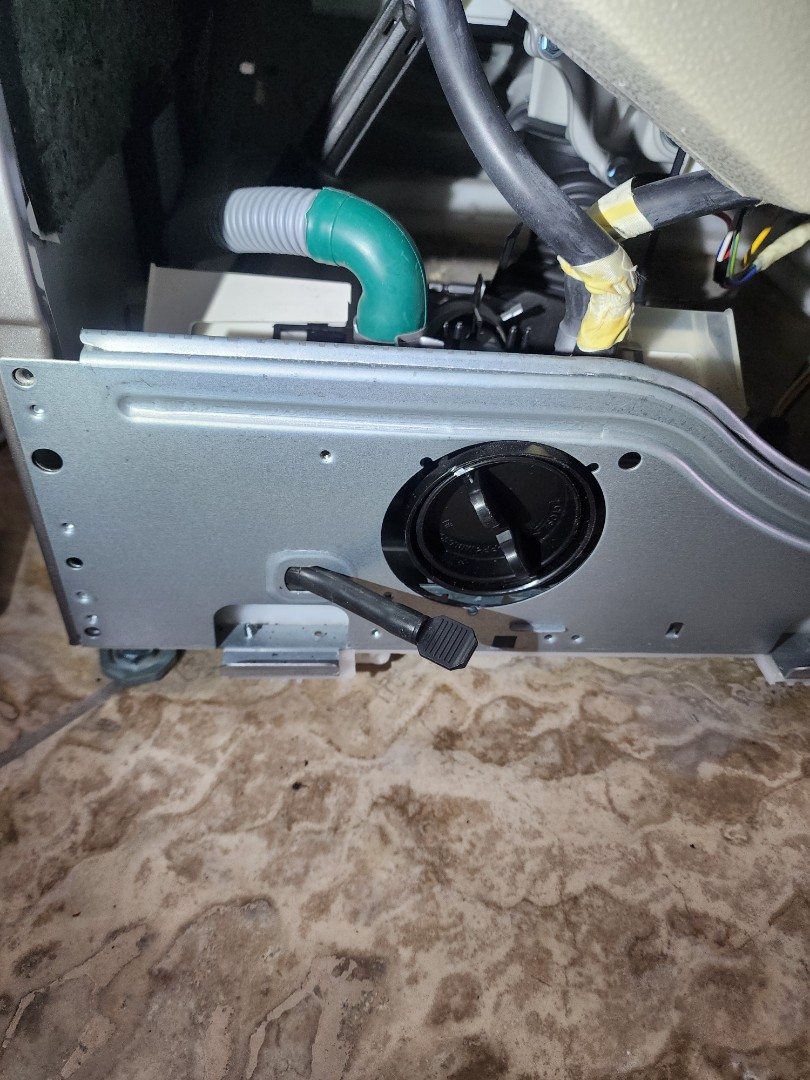 Upon inspection, the LG front load washer was found to halt mid-cycle, failing to complete its washing process. A thorough examination revealed that the drain pump motor assembly was not effectively evacuating water from the tub, which was impeding the cycle's completion. The drain pump motor assembly was disassembled, and the impeller was checked for obstructions. After cleaning and ensuring the impeller was free of debris, the assembly was replaced and tested. The washer was then run through a complete cycle to confirm that the issue was resolved. The customer was informed of the successful repair, and the washer was restored to full functionality.