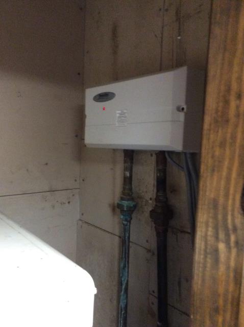 Monroe, LA - No Hot Water. Diagnosed and repaired the electric tankless water heater issue. Checked operation and hot water before completion.