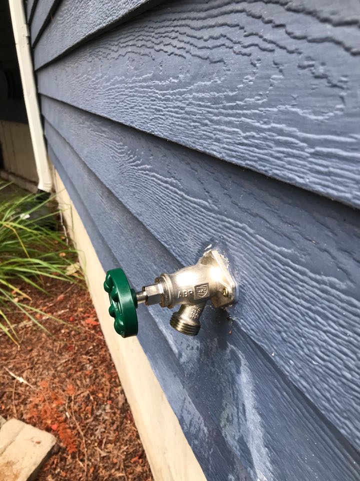 Replaced hose bib