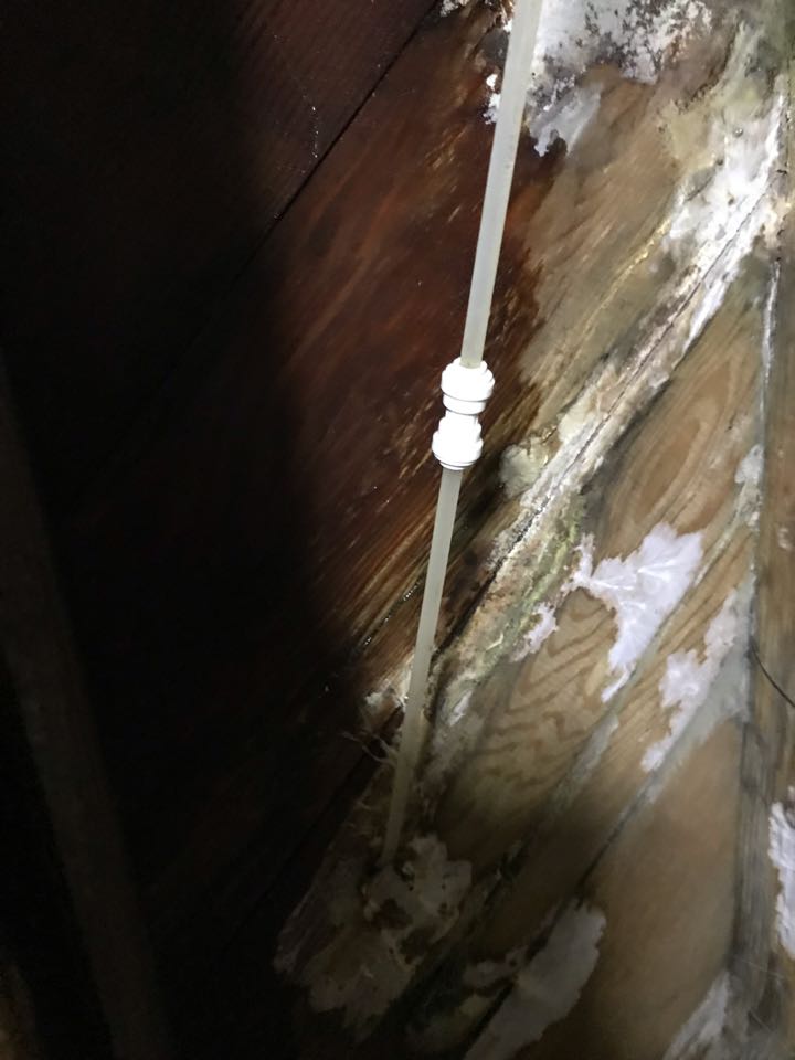 Repaired two leaks on a 1/4” line in crawl space. 