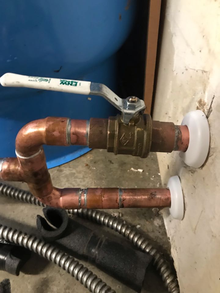 Replaced main water shutoff for the house. 