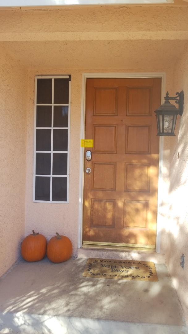 Completed Constable's office eviction lockout service; all doors and windows secured! Las Vegas Locksmith service!