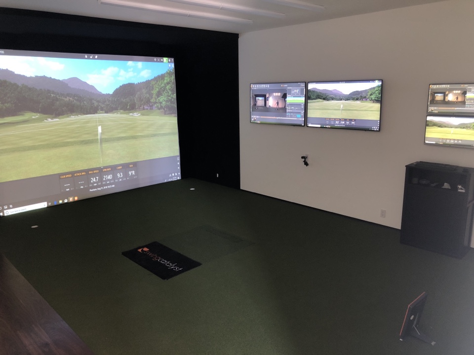 TrackMan Swing Catalyst Simulator by Indoor Training Solutions 