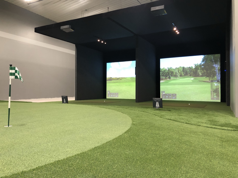 High School golf facility. TrackMan Simulators.  Best Golf Simulators in Minnesota.