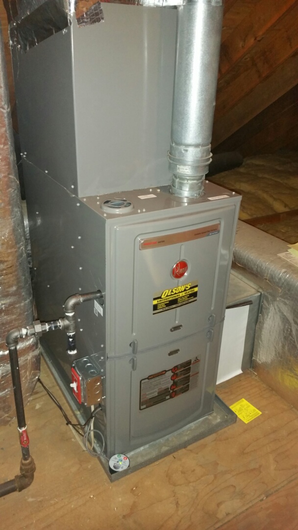 Realtime Service Area for Olson Air Conditioning & Heating Inc.