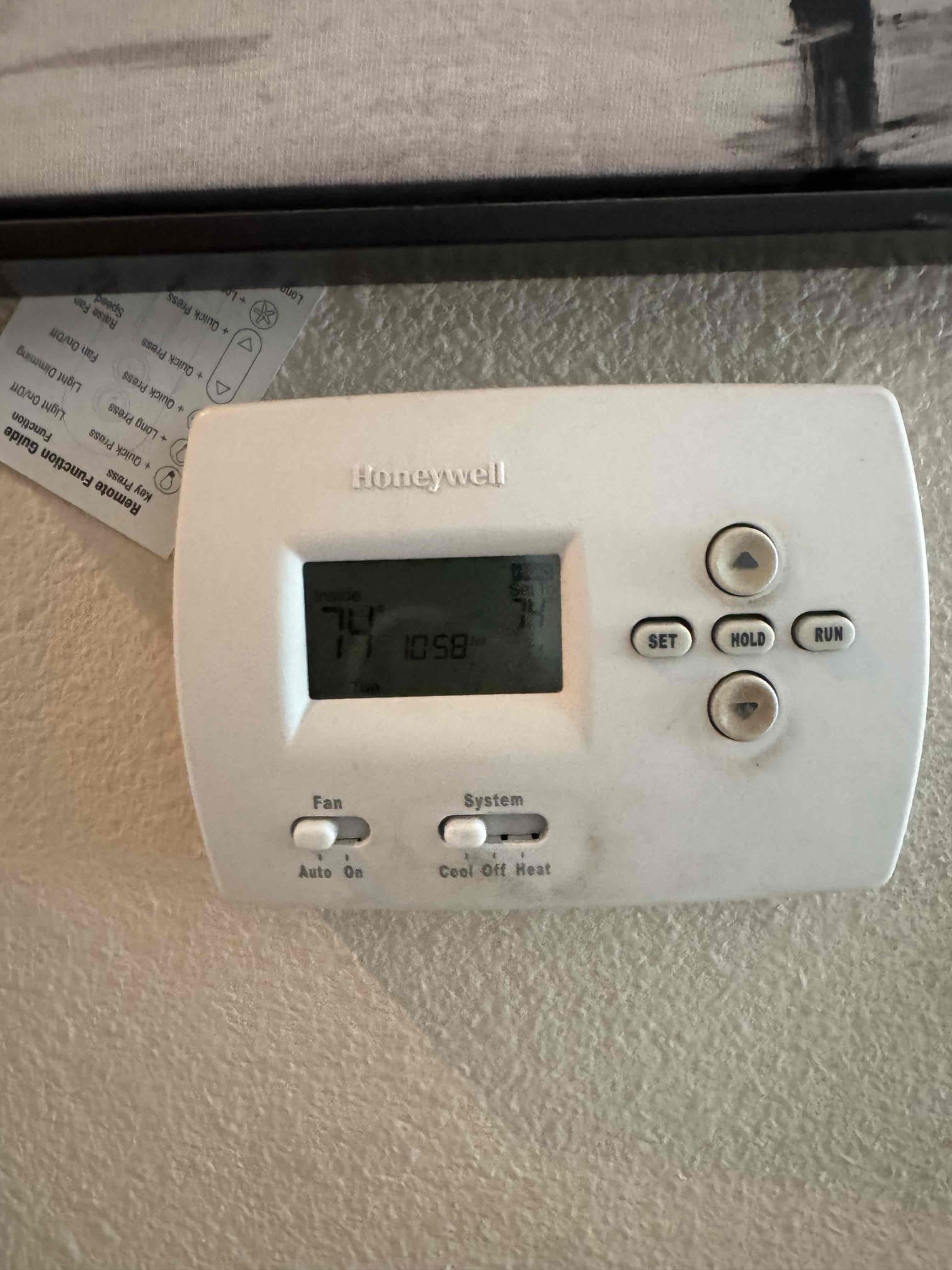 Maintenance for cooling on a Goodman 5 ton horizontal split system. Attic access located in hallway. 24/30 filter located in master bedrooms and two 20/20 one in each hallway. Condensation line cleared filters changed. 3 zonings 3 Honeywell thermostat working properly. Check system sequence of operation. Checked compressor amps, checked fan motor amps, check capacitor, checked disconnect box, check Freon and temperature split. Washed outdoor unit down. Spoked with client recommend compressor savor kit. Talked about the benefits of having one for the outdoor unit. Client agreed and signed estimate. Installed compressor savor kit and check inrush and show client the results. System is working per manufactured specs. Home is cooling properly. Client renewe bi-annual maintenance via CC.