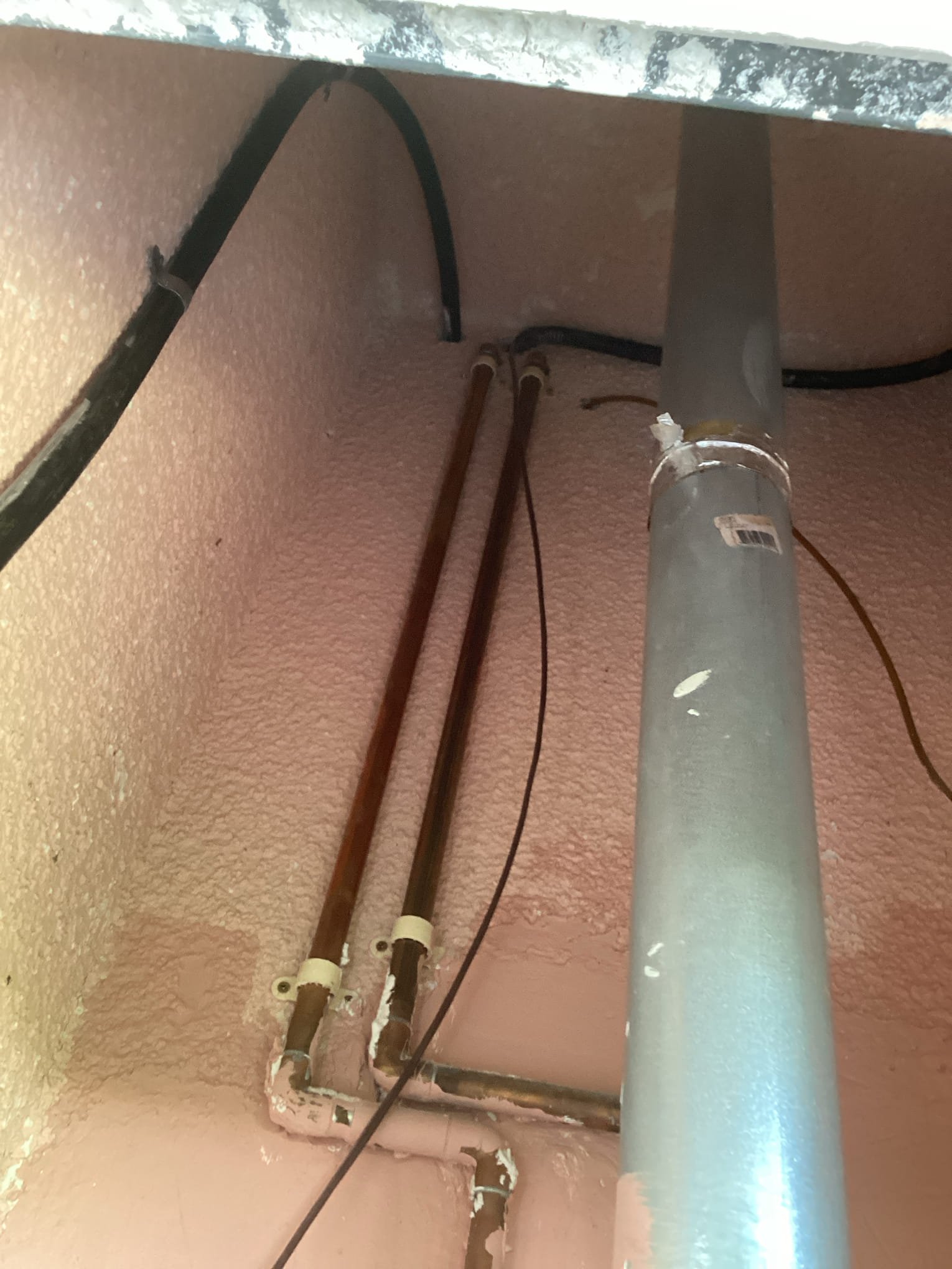 Arrived at customer’s home to re run t stat wire that went bad over the weekend. Ran dw t stat wire from outdoor unit, through water heater closet, into attic, and down to indoor unit through attic. Removed temporary wire that was ran and landed all new connections. Turned both units on and tested to verify proper operation of units. Customer also asked me to inspect wire through the attic to determine if plumbers caused damage to wires. However, I found that existing t stat wire we  through wall, then underground to outdoor unit. The plumber’s work was all in the attic, so the plumber’s work was NOT the cause of the wire going bad. Informed customer that these wires going bad is a very common problem for any home depending on the way the wires were ran.