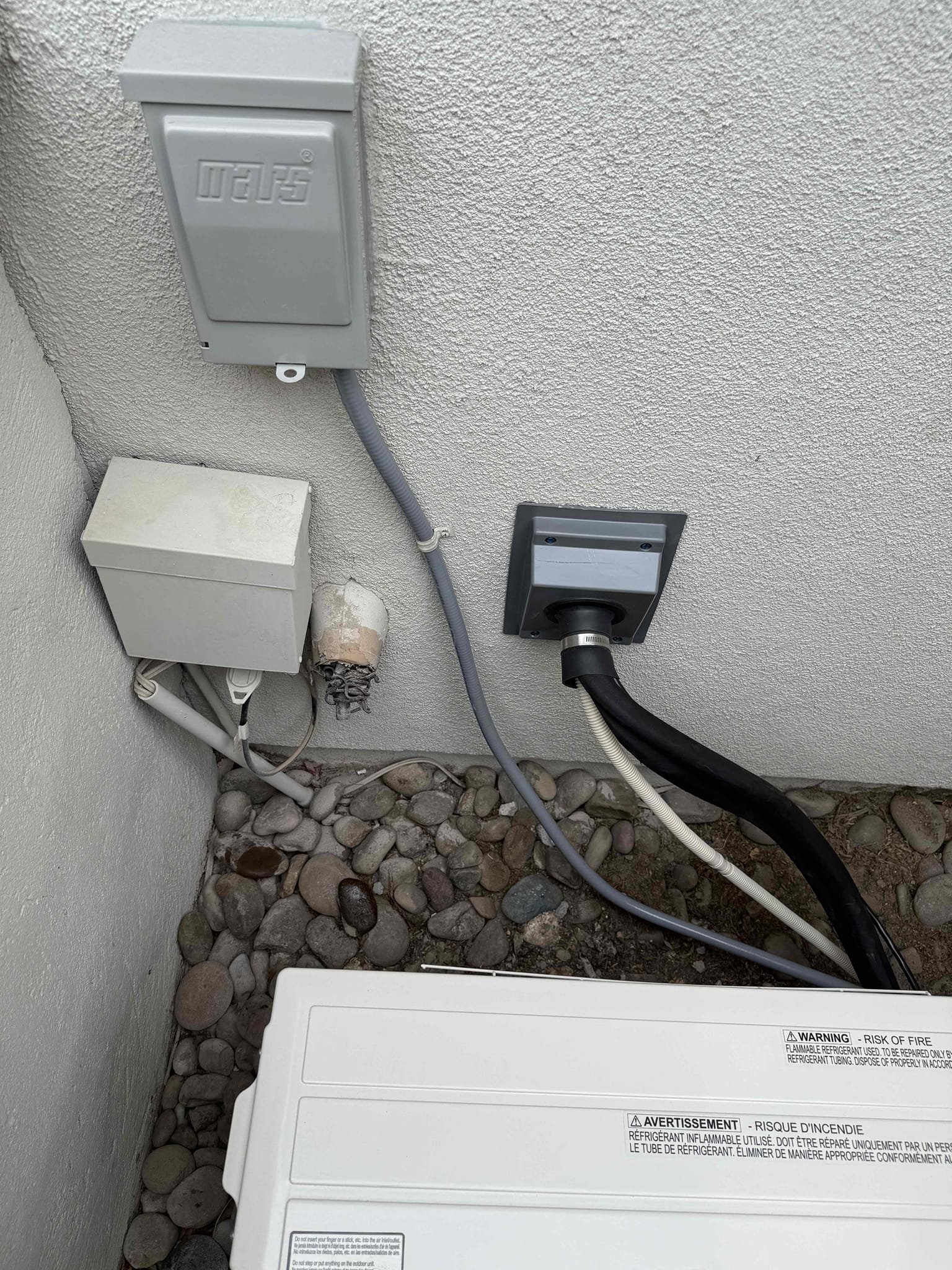 Installing 1- ton ductless mini split in casita. Job complete.