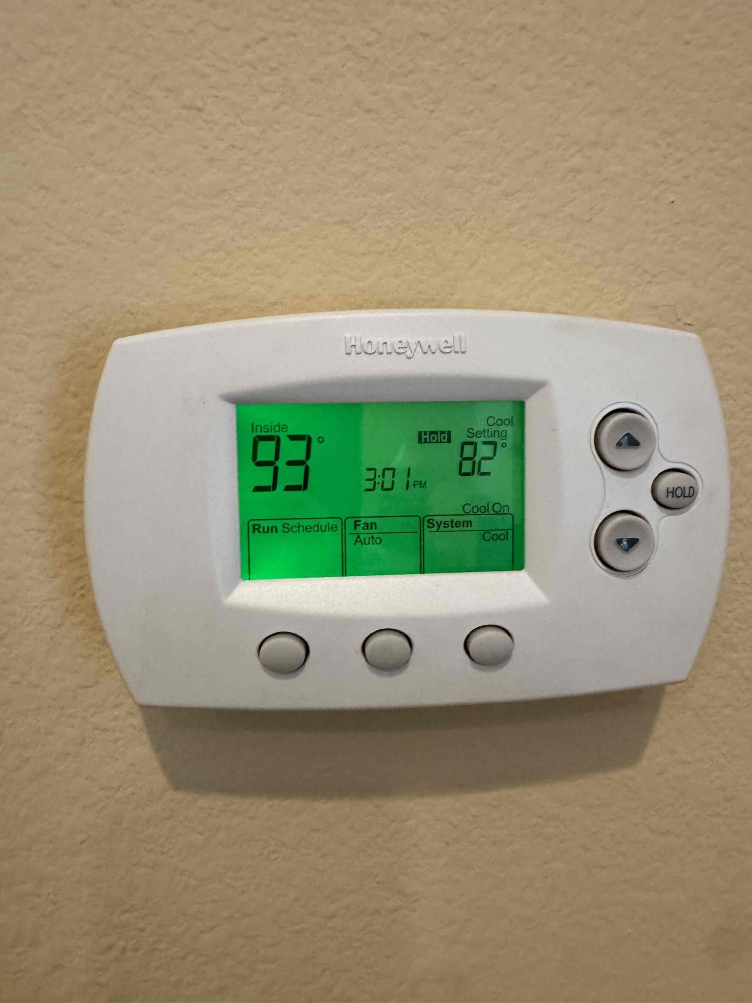 Demand call upon arrival client stated Casita not cooling properly. FAU on an outdoor fan motor compressor was not. Open up outdoor unit and tested capacitor. Run capacitor for compressor side failed. Notified client about the issue recommend replace dual run capacitor and add compressor saver kit talked about the benefits of having one for the outdoor unit. Client agreed and signed estimate. Installed new dual run capacitor, and compressor saver kit. Tested system operation and checked inrush, showed client the results. System is operational and cooling casita properly. Notify client casita will take a few hours to cool down due to temperature being 93°. Spoke with client about age and efficiency of all four systems recommend client call office and request an estimate from Barry.