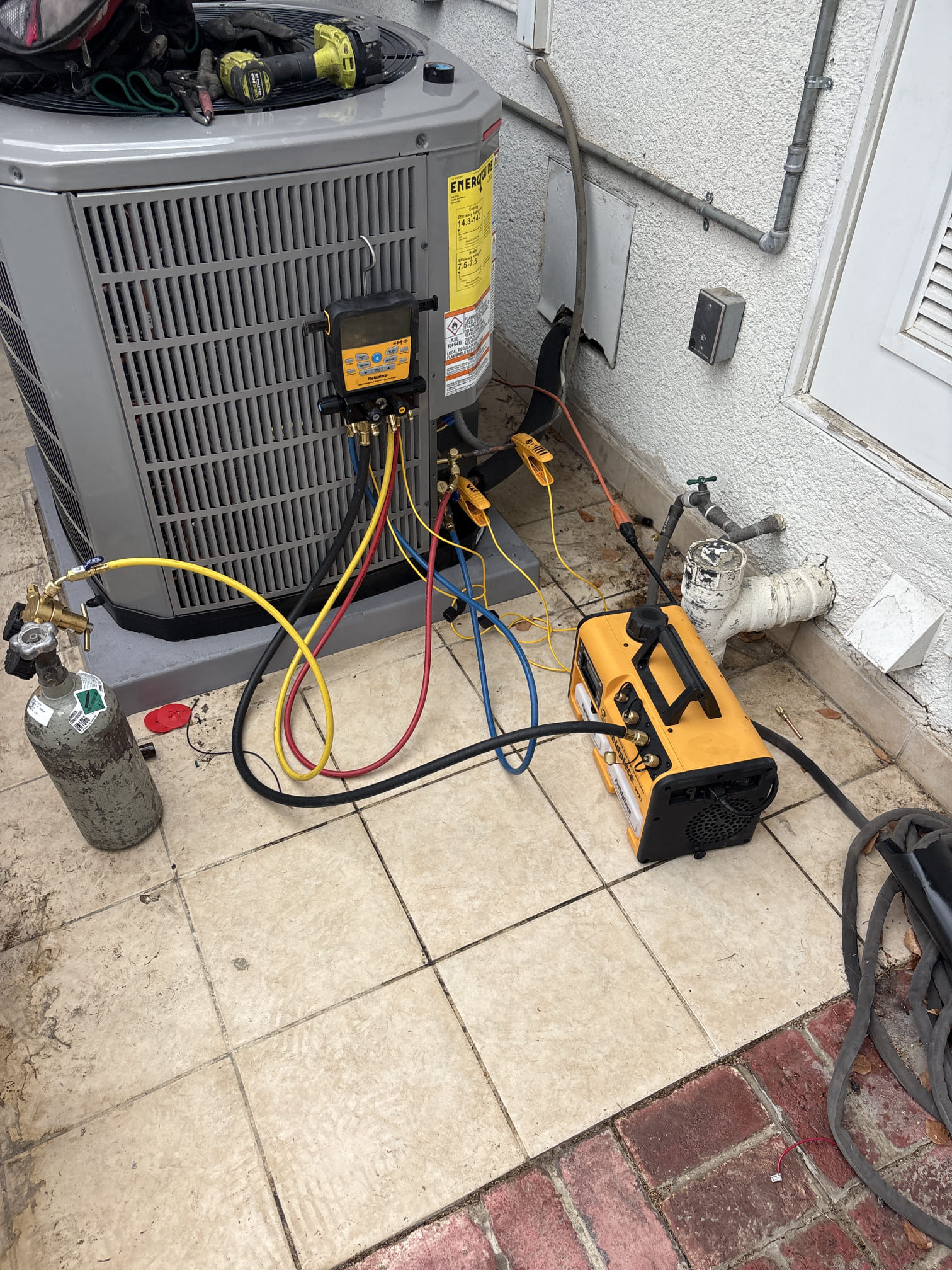 Install new 3 Ton Silver 14 Up-Flow Condenser and Evaporator Coil