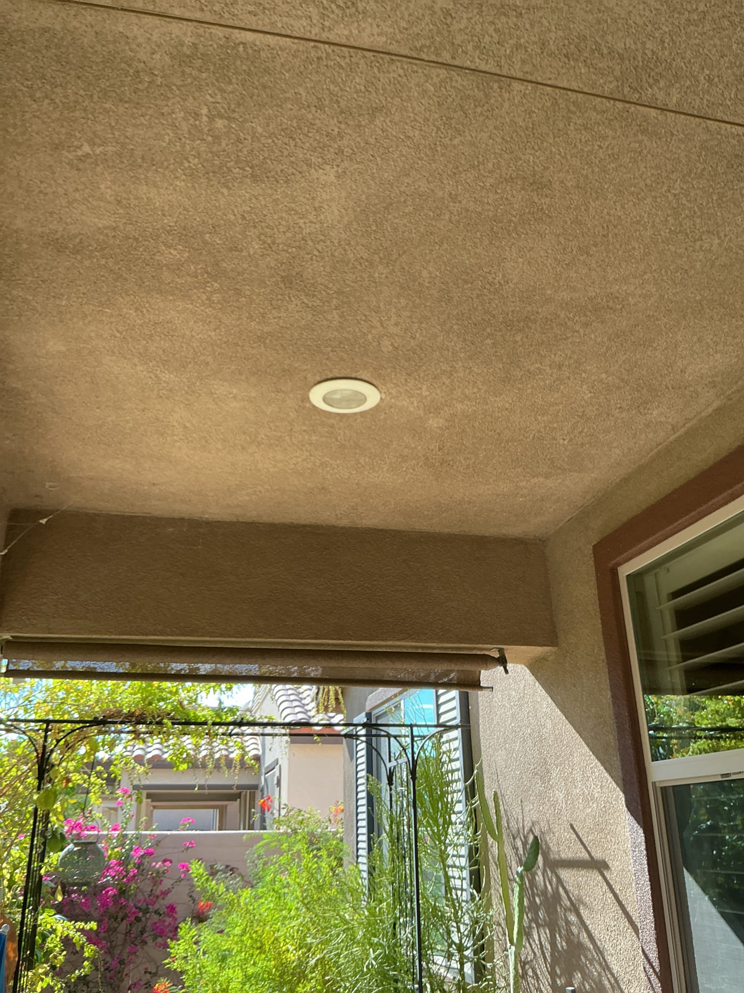 Arrived to provide two estimates: one to bypass a low voltage can light in front porch and convert it to high voltage and install a led trim light, second estimate is to bypass two low voltage van lights in back porch and convert to high voltage and install two led trim lights.