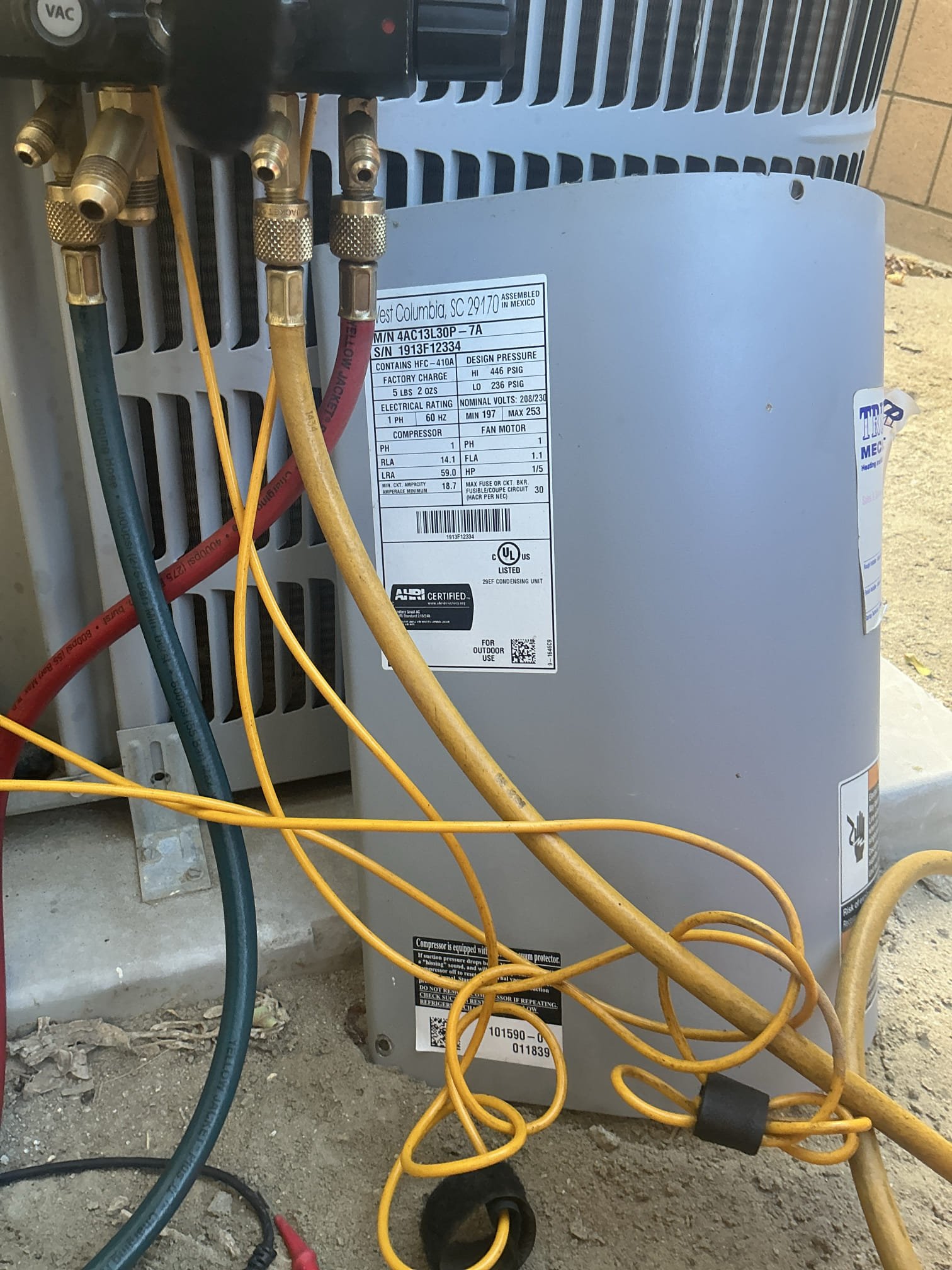 Sn-2334- bedroom equipment low on refrigerant. Equipment has history of refrigerant leak In refrigerant system. Client not home advised over phone. Advised equipment will continue to leak. Advised on repair and replacement options. Do to age of equipment recommend equipment replacement. Advised on new refrigerant requirements. Existing equipment uses 410a refrigerant which is being phased out and no longer manufactured. Attached options below also emailed 