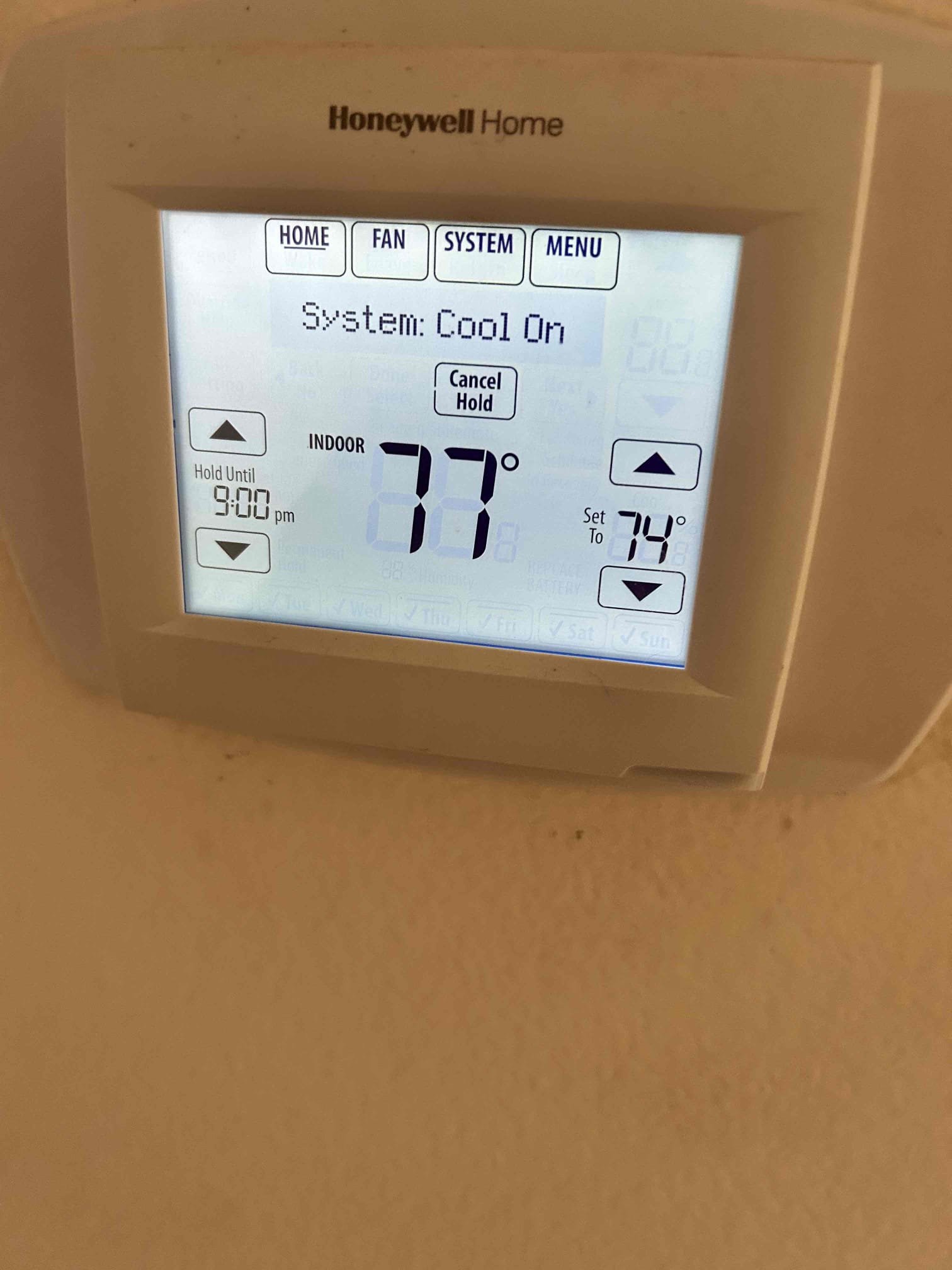 Performed annual maintenance on a 2020 American Standard split system. Changed out the 25x30 filter. Checked thermostat operation; thermostat was calling for cooling and reaching the desired set point.

Followed sequence of operations and checked refrigerant levels, compressor amperage, fan motor amperage, startup amperage, and capacitors. Cleared the condensate line to ensure proper drainage and thoroughly washed down the condenser coil.

Hard-start kit startup amperage was not in range. Recommended installing a new hard-start kit and will provide an estimate via email.

Performed maintenance on the mini-split by cleaning the filters and thoroughly washing the coil. System is operating properly and cooling down at the completion of service.