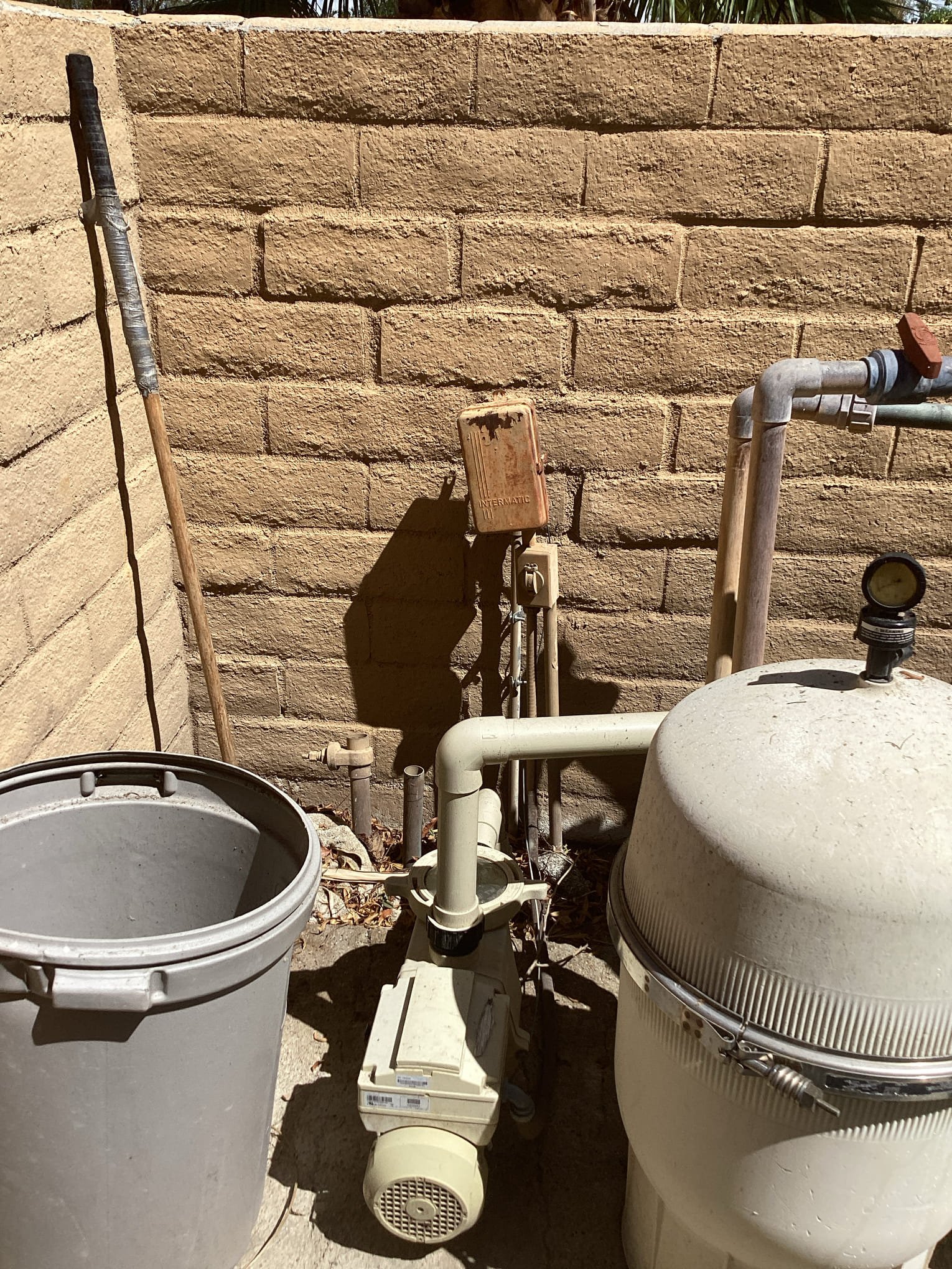 Arrived at customer’s home to give an estimate for replacing a landscape light and adding outlets in each pool equipment locations. Will remove existing concrete base and set a new rocket post in its location. Will also add an outlet in each pool equipment location utilizing existing electrical.
