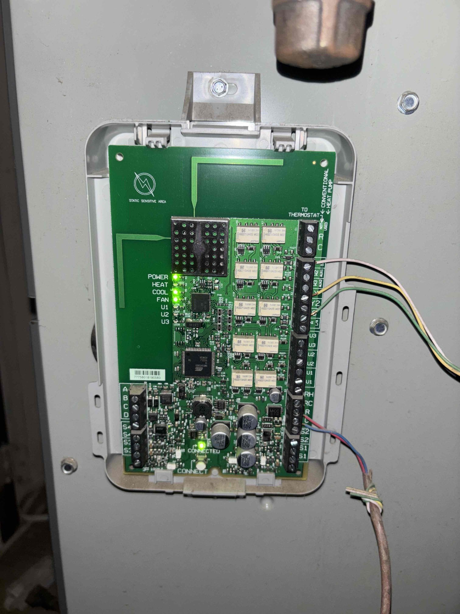 Upon arrival, found Wi-Fi thermostat not connecting to Wi-Fi. With further investigation found Gateway was unplugged explaining to Client that this needs to always be plugged for thermostat to work properly after getting Wi-Fi thermostat to work properly check outdoor unit and as shown in pictures, refrigeration levels and compressor amps are well within range getting 57 coming out of supply vents. System at this time is cooling down the house properly informed Client that if system continues not to cool down the house properly. Recommend replacing TXV as our last Technician recommendation. client paid by check