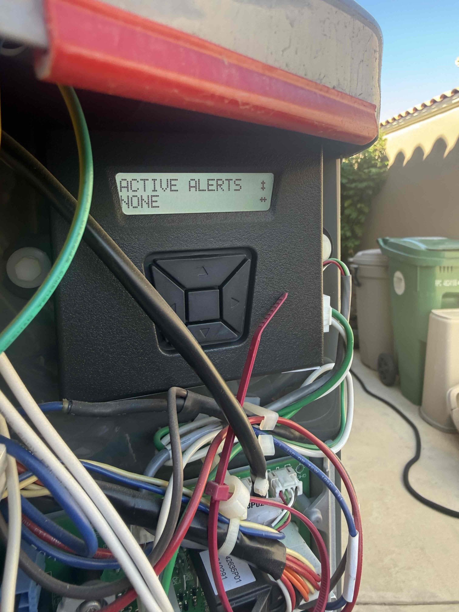 Performed annual cooling maintenance on 2) 2025 American Standard Platinum Heat pumps. Both upflow FAUs are located in guest bathroom attic access. Cleared condensation lines from jones valve. Replaced 4) 20x20 and 14x14 filters located through out the ceilings. Followed sequence of operations and checked voltage, amperage, temperature split, Freon levels, found no error codes on CDA, and rinsed condenser coils. Serviced ductless unit and rinsed washable filters. 1050 thermostats checked out operational. Both systems are working properly in cooling at this time of service.