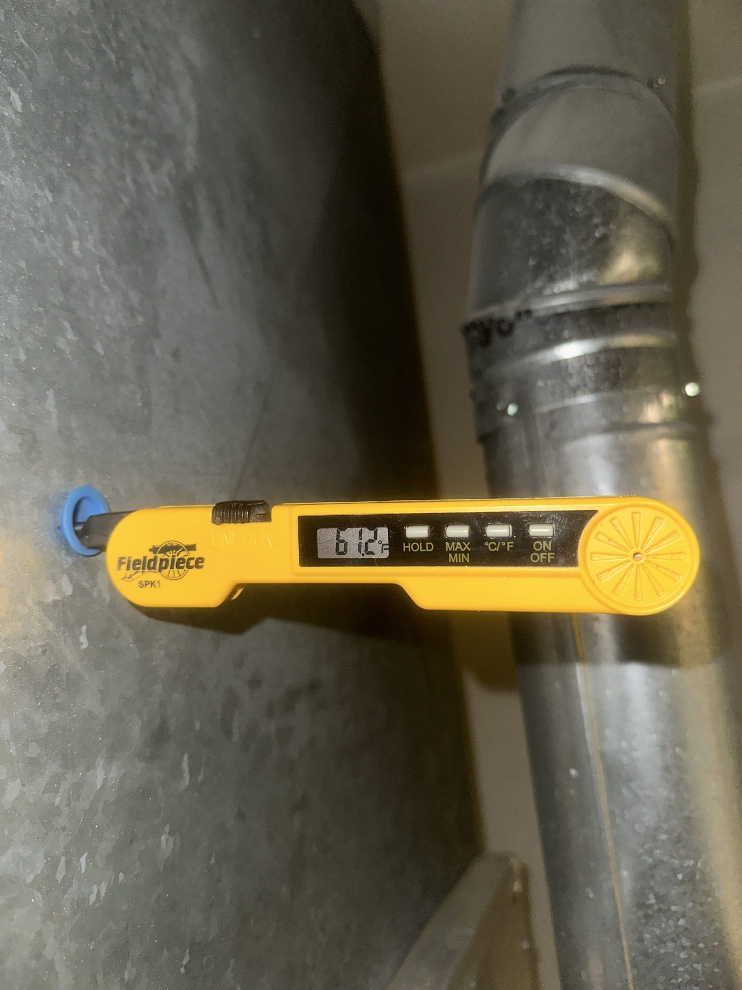 Performed two-system heating maintenance and evaluated overall system operation. Replaced 20 x 25 filter located within the furnace cabinet and 20 x 22 filter located within the air handler cabinet. Inspected electrical components, verified operating amperage, checked capacitors, inspected duct connections, cleared condensate lines, and verified thermostat operation. Both systems were also cycled in cooling to verify refrigerant performance by temperature split. Measured cooling temperature splits of approximately 20°F and 21°F, indicating adequate heat transfer and system performance. Refrigerant levels were verified within specifications and both condensing coils were washed. Gas furnace is approximately 20+ years old. Furnace operation was inspected and verified through proper heating sequence, including ignition and established burner flame. Measured approximately 61.2°F return-air temperature and 102.0°F supply-air temperature, resulting in an approximate 40.8°F temperature rise, 