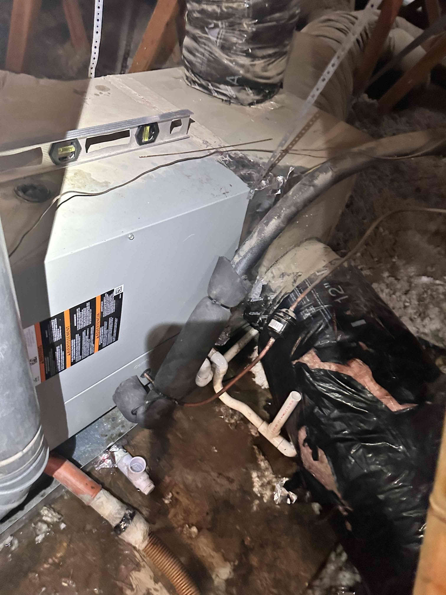 After Diagnostic found out coil not leveled. We’re gonna have installers come back to level coil. Units working at this time.