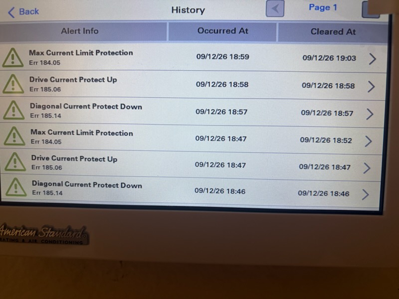 Upon arrival client stated living area system S-FBJF had to be rebooted again on Saturday night. Per management they stated ambient temperature sensor showing fluctuating all the way down to 40 degrees. Replaced ambient temperature sensor and tested. Maintenance scheduled October 6. Advised during maintenance we will check attic for static pressure as well as any duct work. I noticed system is a three ton with a 20x20 return. Advised on possible enlarging of return or cutting new one in.